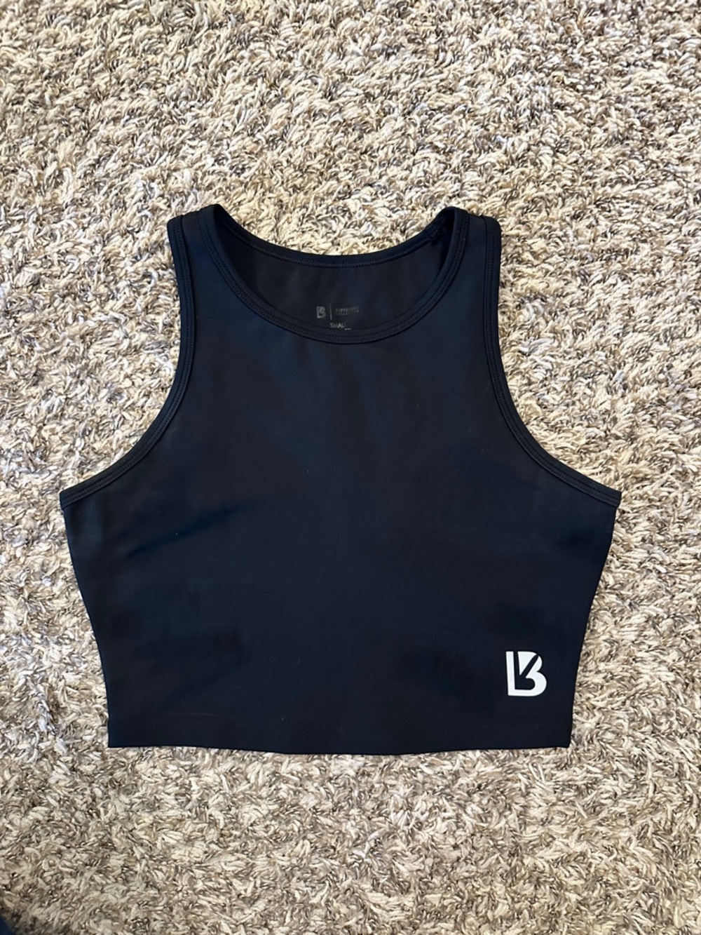 Buffbunny Aurora Crop Tank Top - Onyx Black